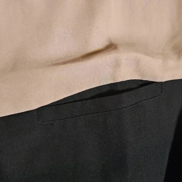 Gap Sleeveless Dress Color Block Women's Size 8 Knee Length Blush Black - Picture 5 of 6